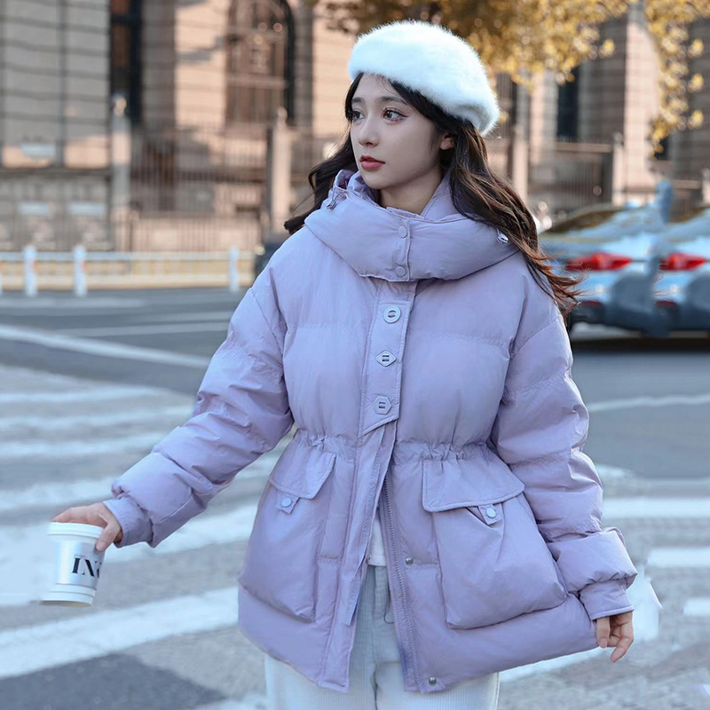 羽绒服女中长款2024年新款韩版时尚收腰宽松加厚保暖小个子冬外套
