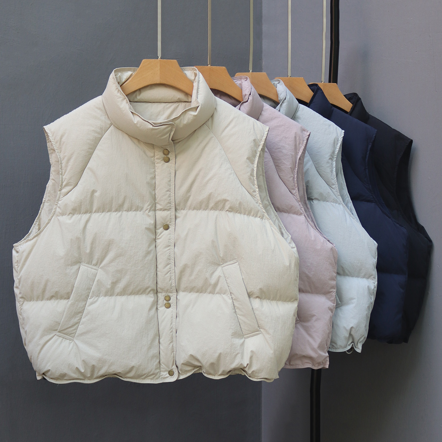 马甲羽绒服外穿宽松短款无袖叠穿