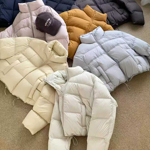 羽绒服女短款时尚白鸭绒轻便外套