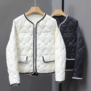 小香风薄款羽绒服短款女2025秋冬新款爆款小个子轻薄冬季女士外套