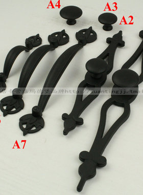 cd烤漆黑拉手欧式拉手橱柜拉手衣柜鞋柜书柜把手黑色拉手把手