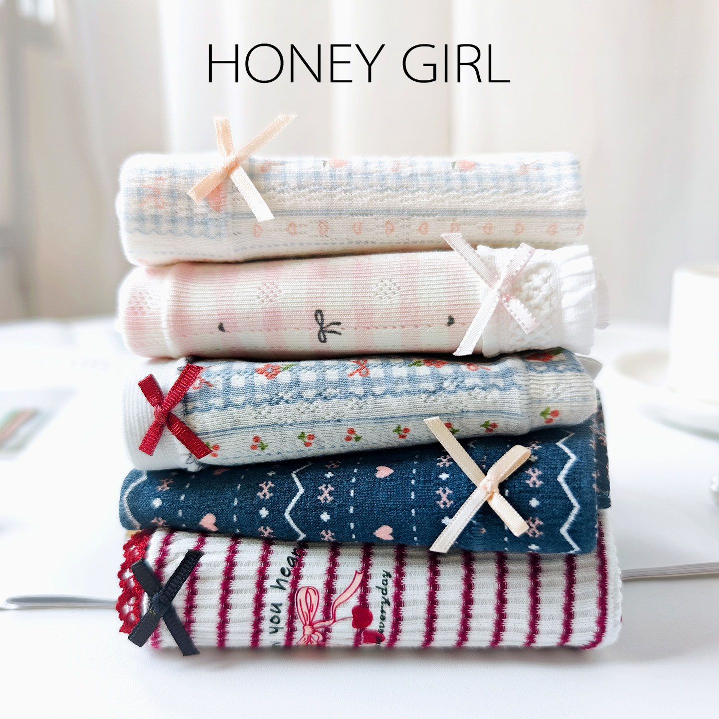 5条99元 甜心少女A类婴儿棉内裤中腰包臀纯棉加长内裆印花三角裤,女士内衣/男士内衣/家居服,女三角裤,淘宝优惠券,粉丝福利购,淘宝优惠卷