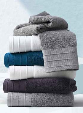 康尔馨A级Fisrt class抗菌纯棉浴巾男女高级家用全棉白色浴巾吸水