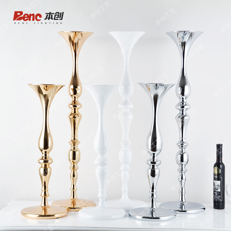 金色铁艺婚礼布置路引花架摆件