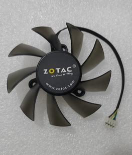 孔距3.5cm 原装 9600GT显卡风扇 9800GT 直径7.5cm四线 索泰GTS250