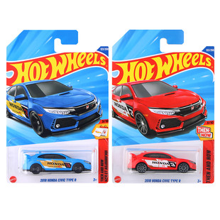 HOT R合金车模收藏玩具车 WHEELS风火轮火辣小跑车本田思域Type