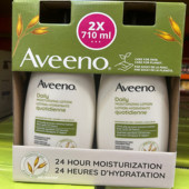 保税25年产 Aveeno艾维诺燕麦润肤身体乳敏感肌保湿 干燥710ml无香