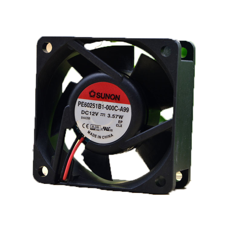 【SUNON正品散热风扇】PE60251B1-000C-AB9 60*60*25 12V 3.57W