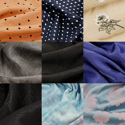 布艺岛麻连衣裙欧美布头布料