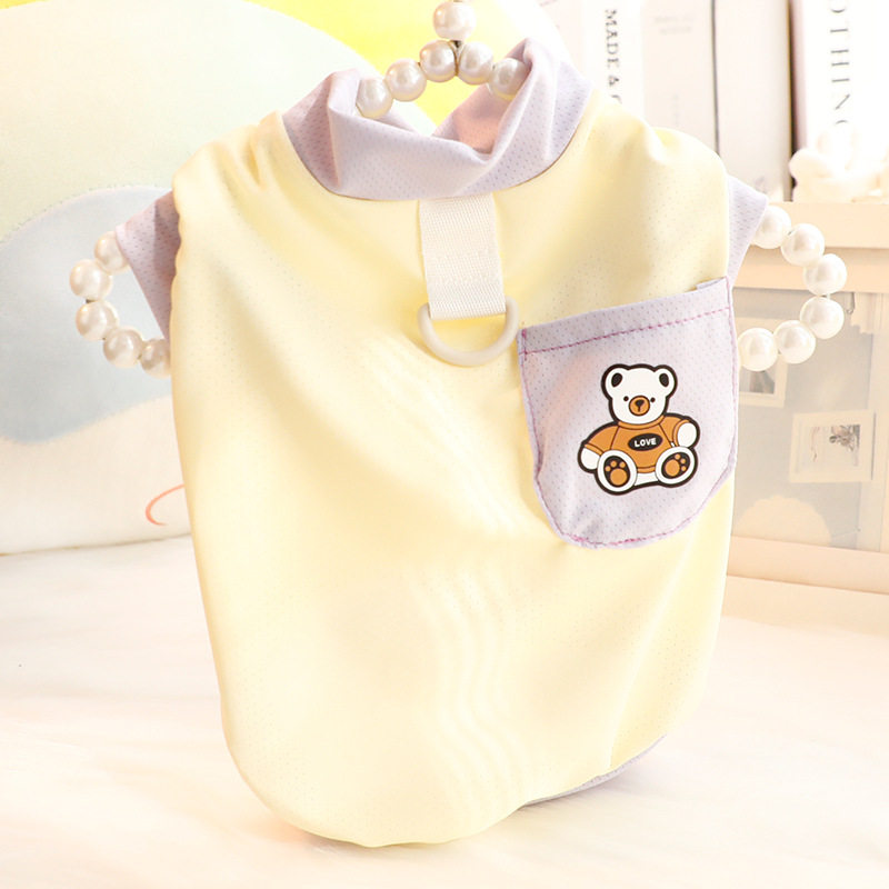 狗狗衣服春夏装薄款猫咪口袋小熊T恤网眼牵引小型犬泰迪宠物6754,宠物/宠物食品及用品,狗宠物服装/雨衣,淘宝优惠券,粉丝福利购,淘宝优惠卷