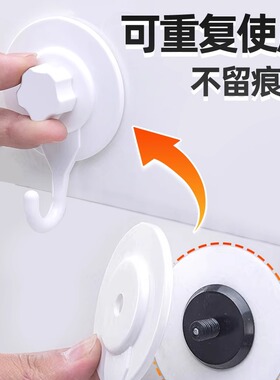 挂钩强力粘胶免打孔厨房浴室门后挂衣服壁挂墙壁无痕吸盘承重粘钩