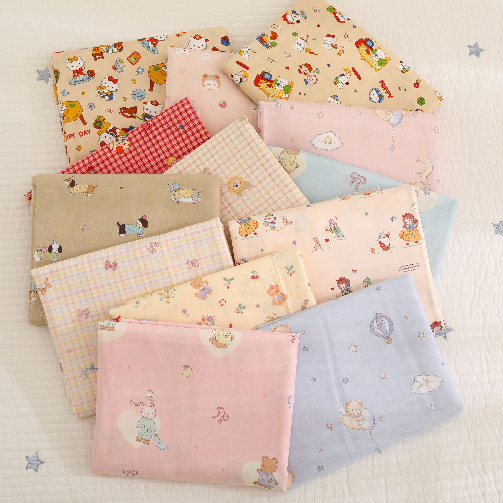 超柔软透气安全母婴级a类双层纱布2.5米宽幅纯棉全棉宝宝布料面料