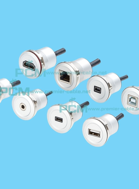 USB母座连接器转接头面板U盘数据通信传输快接MSDD90341打印接口