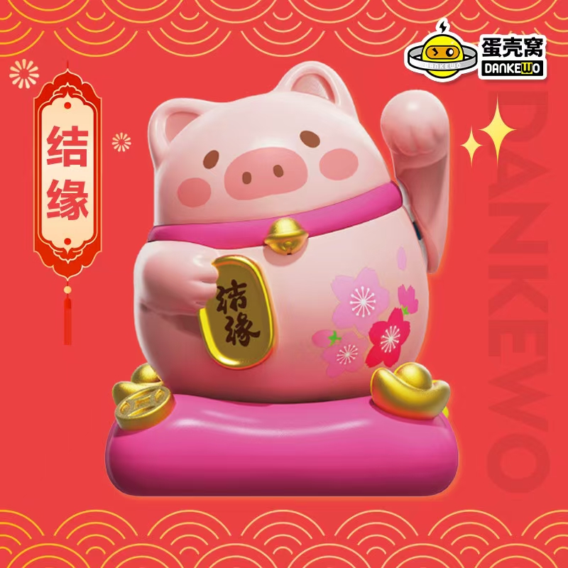 2025正版光能招财猫盲盒手办桌面摆件可爱公仔玩具创意生日礼物