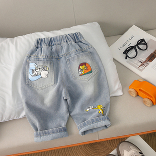 牛仔裤 洋气外穿裤 宝宝帅气韩版 春秋款 子 休闲儿童长裤 男童秋季