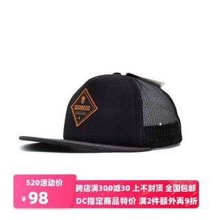 DCSHOECOUSA男女DC夏季刺绣LOGO透气网眼弯檐帽棒球帽ADYHA03343