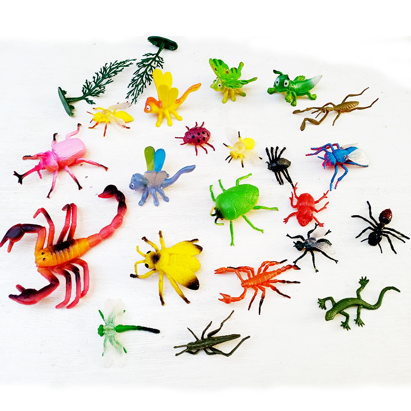仿真昆虫动物模型瓢虫蝴蝶大螳螂