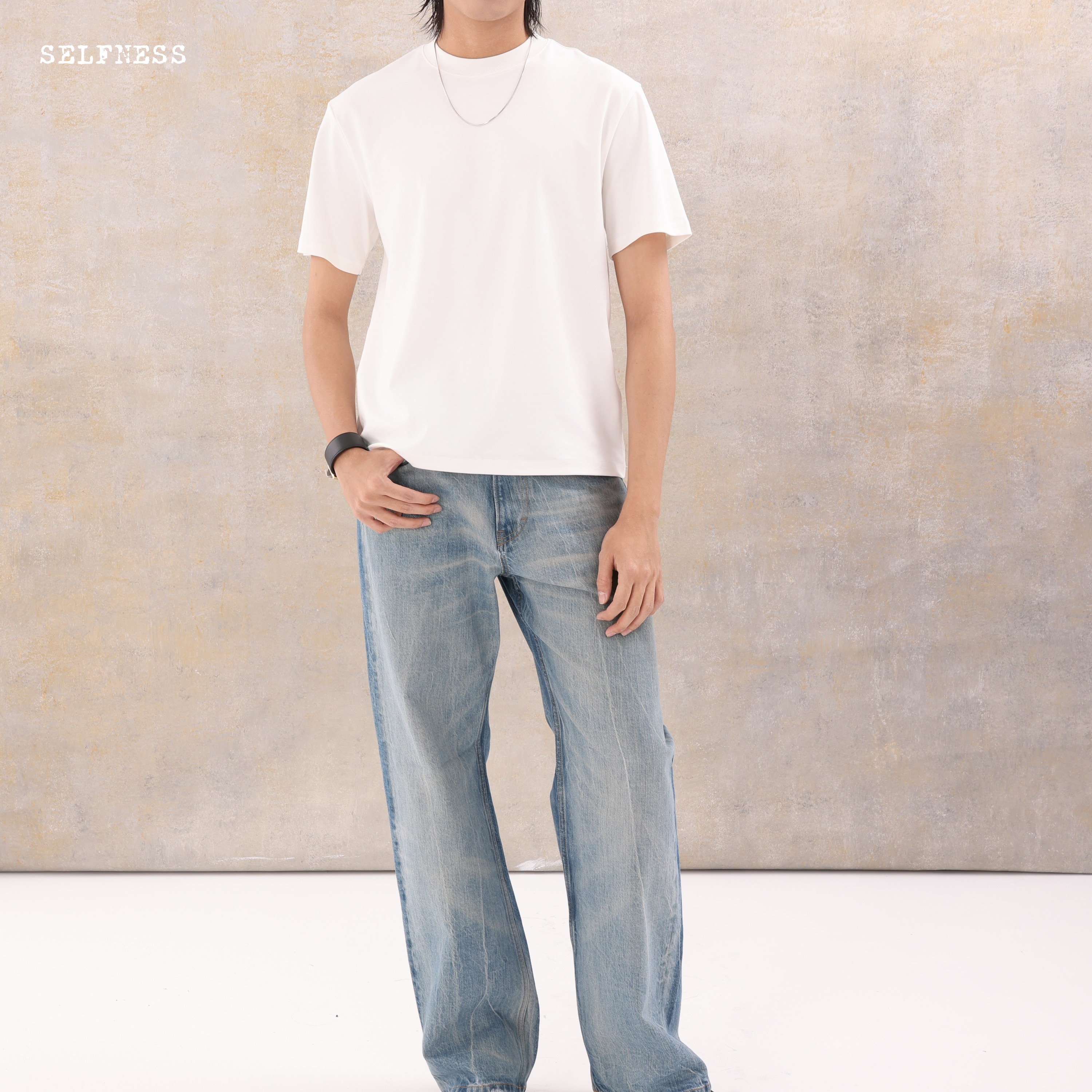 Selfness天丝莱赛尔合体合身短袖
