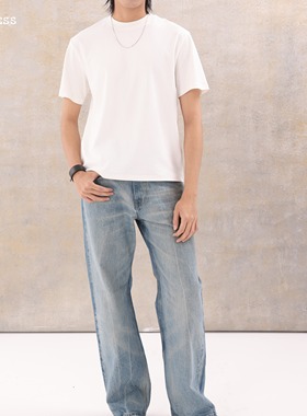 Selfness 25ss Wide-Rib天丝莱赛尔合体合身小领口短袖T恤Tee3色