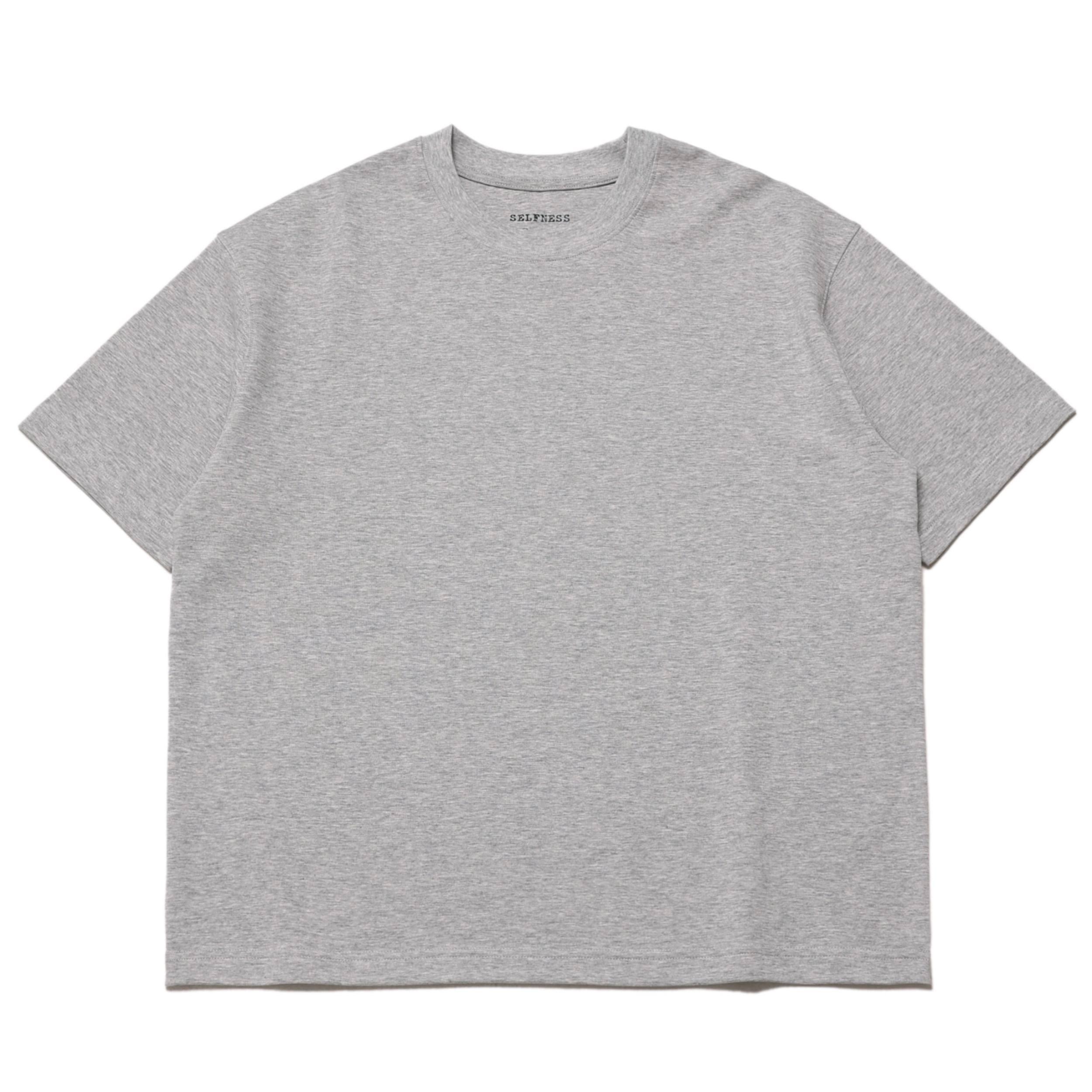 Selfness Basic Boxy宽松版型通勤纯色圆领短袖T恤Tee4色