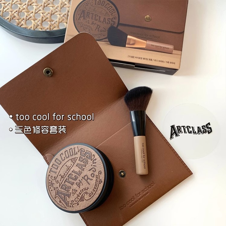 toocoolforschool三色修容盘高光鼻影遮瑕三合一盘发际线鼻侧影