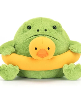 国内现货秒！01.14 jellycat Ricky Rain Frog 游泳圈鸭鸭青蛙