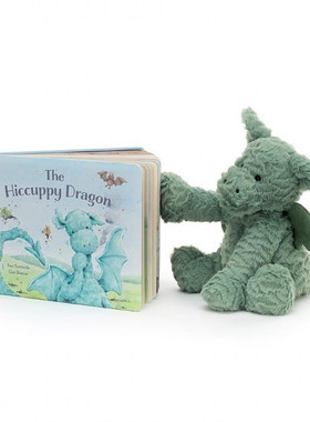 英国代购正品01.22 jellycat he Hiccupy Dragon Book飞龙书套装