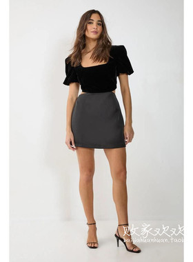 英国代购正品12.12 名品Boohoo 女装新款 时尚设计迷笛百搭连衣裙