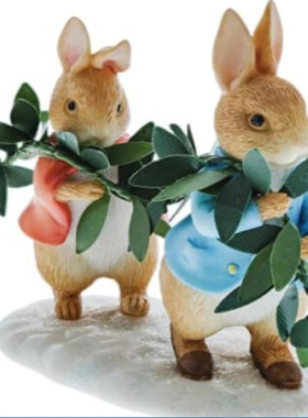英国代购正品12.22 Beatrix Potter's: Peter Rabbit 彼得兔 雕塑