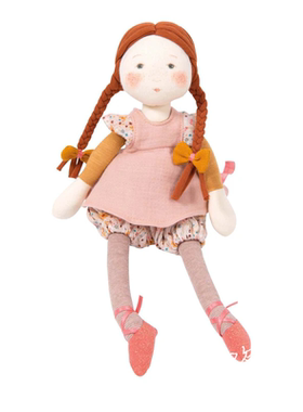 英国代购正品06.20 Moulin Roty Les Rosalies Fleur Rag 布娃娃