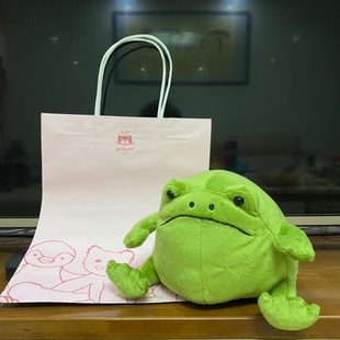 英国正品代购  10.16  jellycat 里奇青蛙雨蛙玩偶 丑萌玩偶