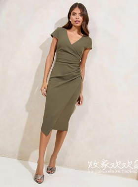 英国代购正品07.03 名品NEXT 女装新款 设计中长款百搭连衣裙