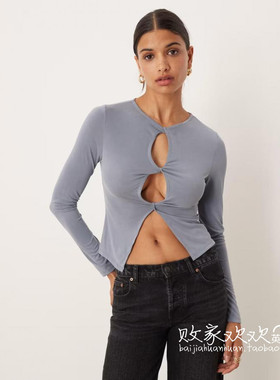 英国代购正品08.10 2025潮流导向 女装新款 时尚设计长袖百搭小衫