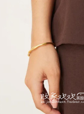 英国代购正品07.04 2025潮流导向 饰品新款 设计金色个性手镯