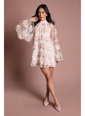英国代购正品04.22 名品PL 女装新款 时尚蝴蝶结花仙子迷人连衣裙