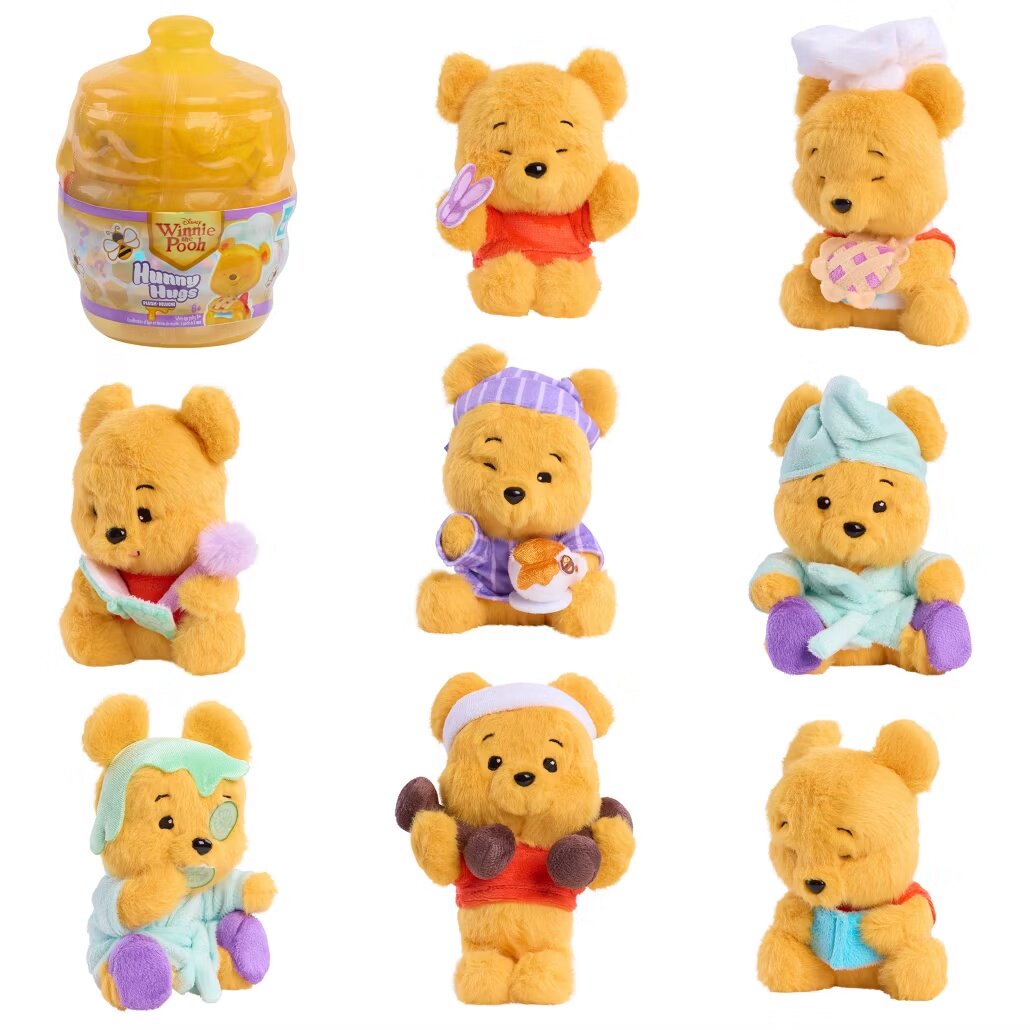 英国代购正品07.18 Disney迪士尼 Winnie 小熊维尼蜂蜜拥抱盲盒