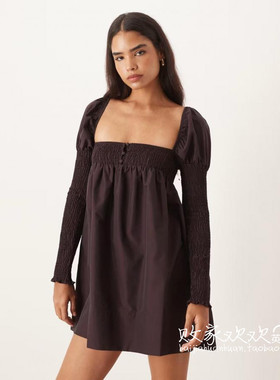 英国代购正品09.10 2025潮流导向 女装新款 时尚深色迷人连衣裙