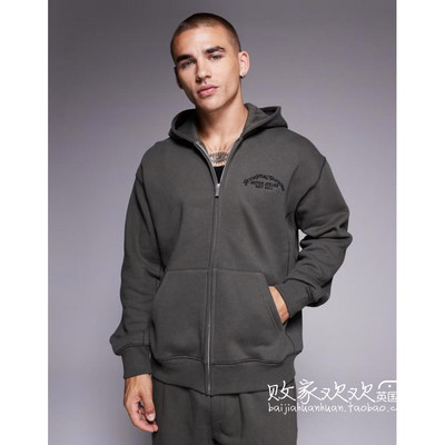 英国代购正品11.05 2025潮流导向 男装新款 连帽拉链开衫百搭卫衣