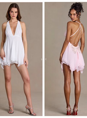 英国代购正品03.09 名品ohpolly 女装新款 性感美背礼服款连衣裙