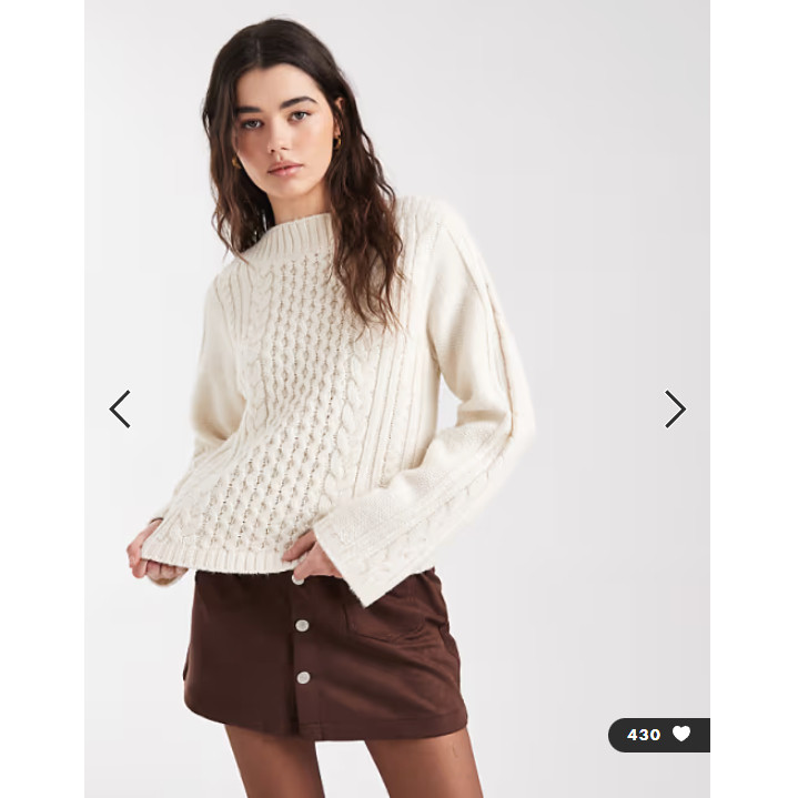 英国代购正品01.15 2026潮流导向 女装新款 浅色针织长袖舒适套衫,女装/女士精品,毛衣,淘宝优惠券,粉丝福利购,淘宝优惠卷