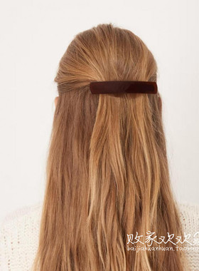 英国代购正品09.20 2025潮流导向 饰品新款 设计棕红大牌发夹