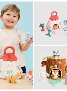 英国代购正品01.02 Woodland Tree Soft Playset林地树软玩具套装