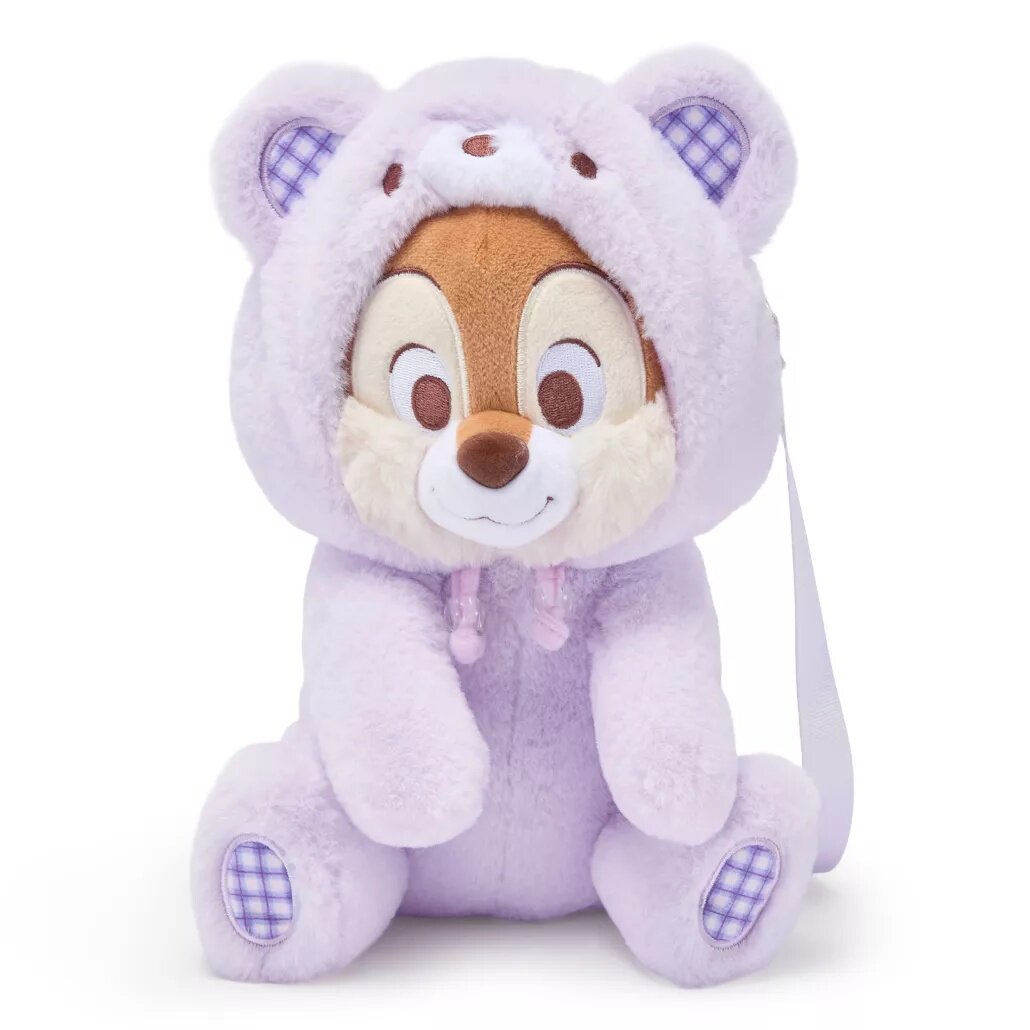 英国代购正品06.14 Disney 迪士尼 Chip奇普与戴尔毛绒玩偶斜挎包