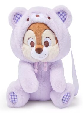 英国代购正品06.14 Disney 迪士尼 Chip奇普与戴尔毛绒玩偶斜挎包