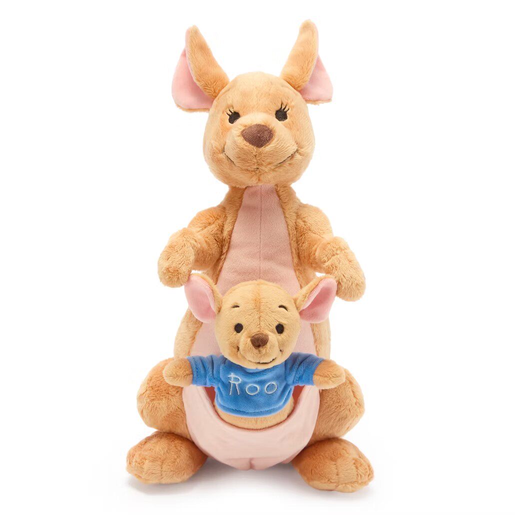 英国代购正品04.01 Disney 迪士尼 Kanga Medium袋熊母子毛绒玩偶