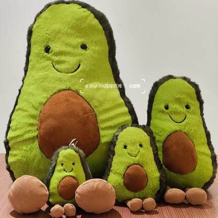 国内现货秒！06.18 Jellycat 水果安抚 牛油果 毛绒玩具 大小号
