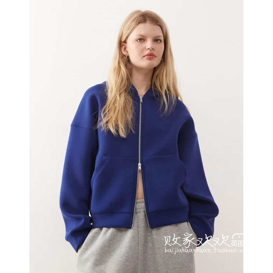 英国代购正品12.02 2025潮流导向 女装新款 时尚拉链开衫百搭卫衣