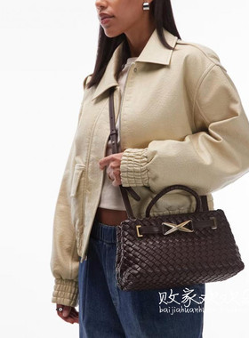 英国代购正品11.24 2025潮流导向 女包新款 设计编织手提包斜挎包