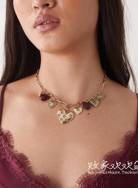 英国代购正品11.28 2025潮流导向 饰品新款 爱心设计百搭项链
