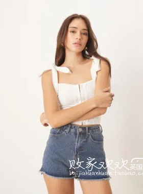 英国代购正品07.08 2025潮流导向 女装新款 休闲牛仔舒适百搭短裤